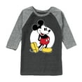 thumbnail image 1 of Mickey & Friends - Mickey Classic - Toddler And Youth Raglan Graphic T-Shirt, 1 of 1