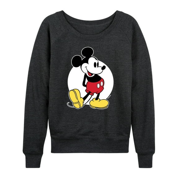 Mickey & Friends - Mickey Classic - Women's Lightweight French Terry Long Sleeve Shirt