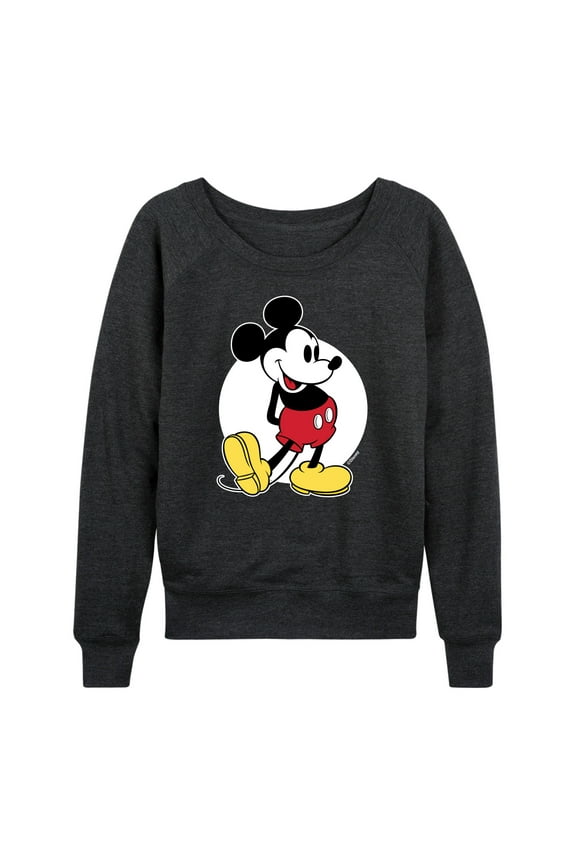 Mickey & Friends - Mickey Classic - Women's Lightweight French Terry Long Sleeve Shirt