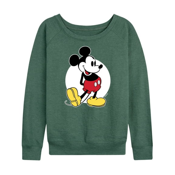 Mickey & Friends - Mickey Classic - Women's Lightweight French Terry Long Sleeve Shirt