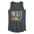 thumbnail image 1 of Mickey & Friends - Mickey Color Block - Women's Racerback Tank Top, 1 of 5