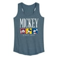 thumbnail image 1 of Mickey & Friends - Mickey Color Block - Women's Racerback Tank Top, 1 of 5