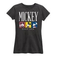 thumbnail image 1 of Mickey & Friends - Mickey Color Block - Women's Short Sleeve Graphic T-Shirt, 1 of 5