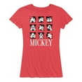 thumbnail image 1 of Mickey & Friends - Mickey Expression Boxes - Women's Short Sleeve Graphic T-Shirt, 1 of 5