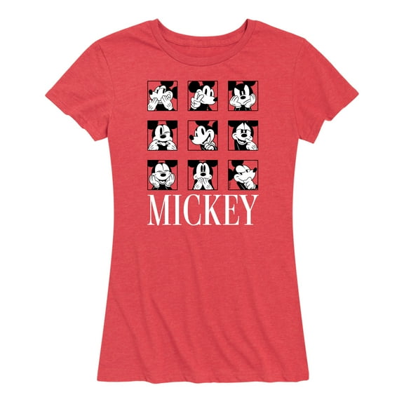 Mickey & Friends - Mickey Expression Boxes - Women's Short Sleeve Graphic T-Shirt