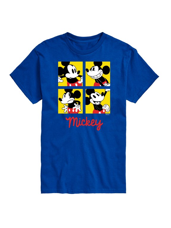 - Mickey Face Animation Men's Short Sleeve Graphic T-Shirt