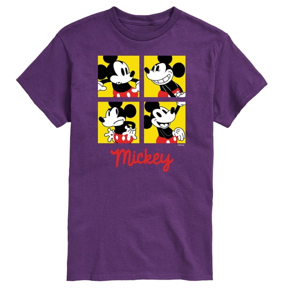 Mickey & Friends - Mickey Face Animation - Men's Short Sleeve Graphic T-Shirt