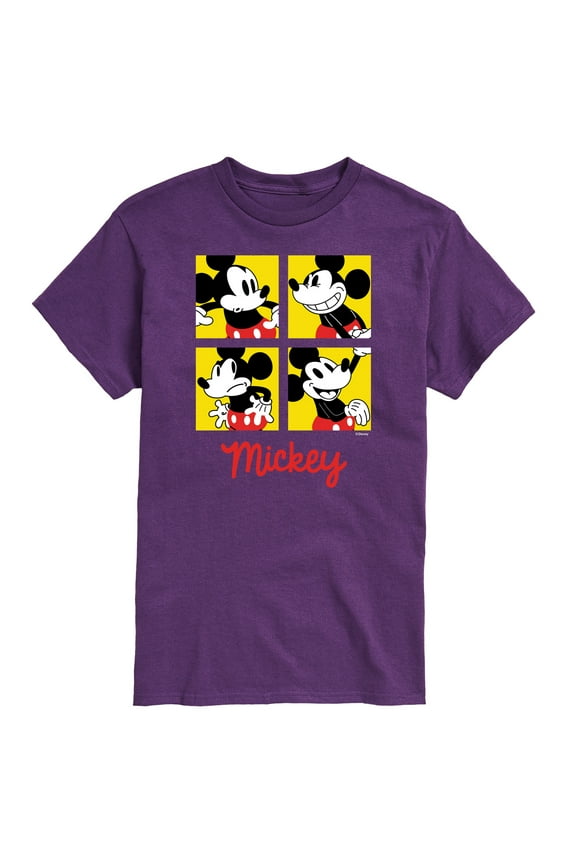 Mickey & Friends - Mickey Face Animation - Men's Short Sleeve Graphic T-Shirt