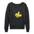 thumbnail image 1 of Mickey & Friends - Mickey Face Fill - Women's Lightweight French Terry Long Sleeve Shirt, 1 of 5