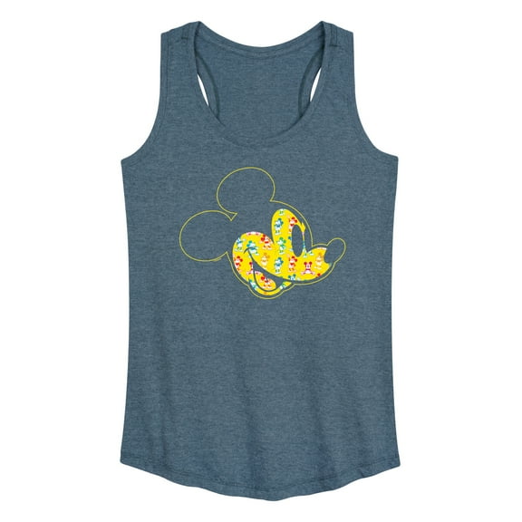 Mickey & Friends - Mickey Face Fill - Women's Racerback Tank Top