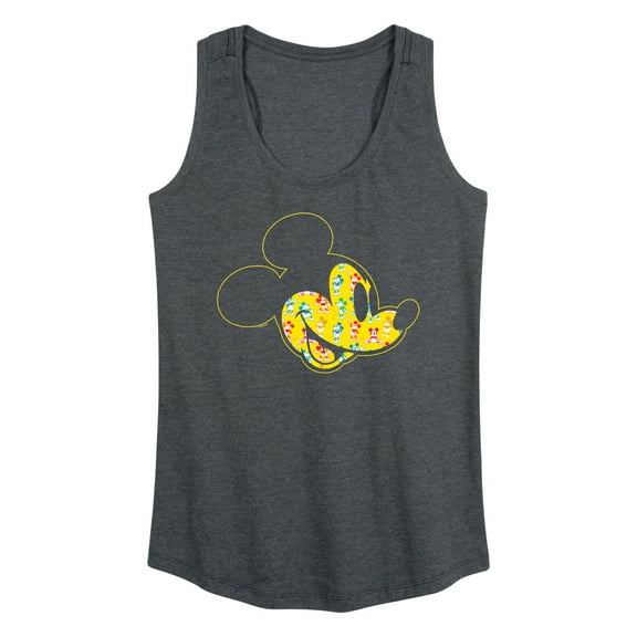 Mickey & Friends - Mickey Face Fill - Women's Racerback Tank Top