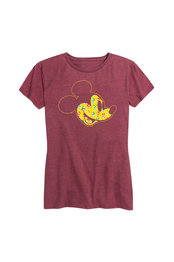 Mickey & Friends - Mickey Face Fill - Women's Short Sleeve Graphic T-Shirt