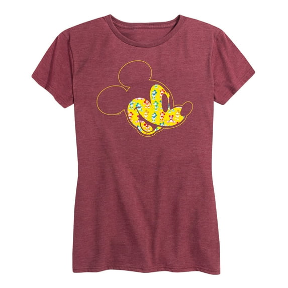 Mickey & Friends - Mickey Face Fill - Women's Short Sleeve Graphic T-Shirt