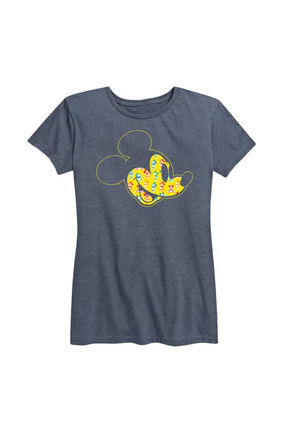 Mickey & Friends - Mickey Face Fill - Women's Short Sleeve Graphic T-Shirt