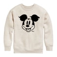 thumbnail image 1 of Disney - Mickey & Friends - Mickey Face Glitch - Toddler And Youth Crewneck Fleece Sweatshirt, 1 of 5