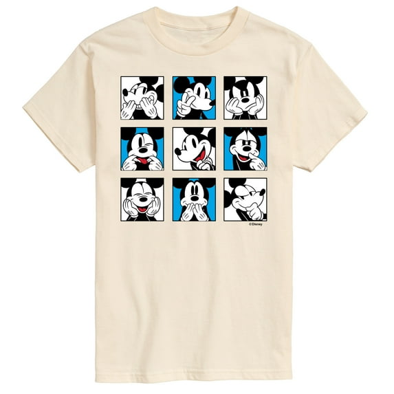 Mickey & Friends - Mickey Faces - Men's Short Sleeve Graphic T-Shirt