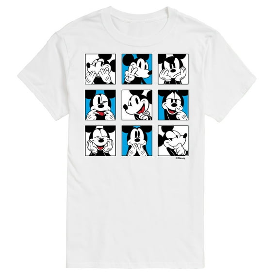 Mickey & Friends - Mickey Faces - Men's Short Sleeve Graphic T-Shirt