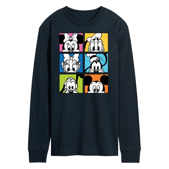 Mickey & Friends - Mickey Friend Grid - Men's Long Sleeve T-Shirt