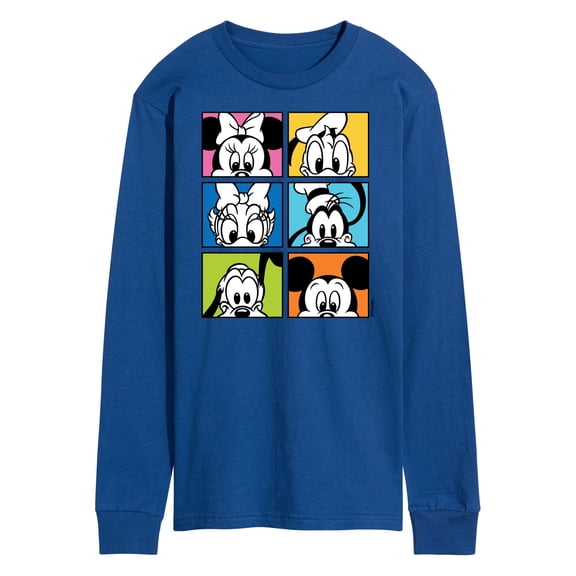 Mickey & Friends - Mickey Friend Grid - Men's Long Sleeve T-Shirt
