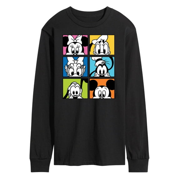 Mickey & Friends - Mickey Friend Grid - Men's Long Sleeve T-Shirt