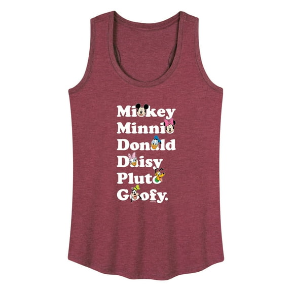Mickey & Friends - Mickey Friends Character List - Women's Racerback Tank Top