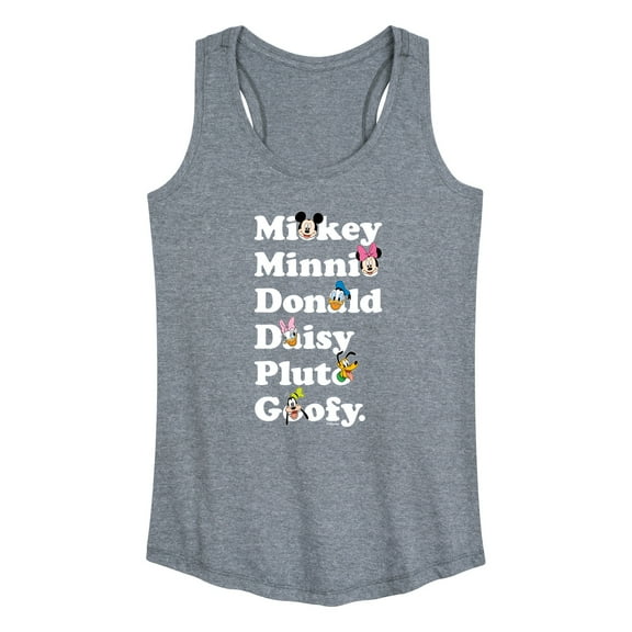 Mickey & Friends - Mickey Friends Character List - Women's Racerback Tank Top
