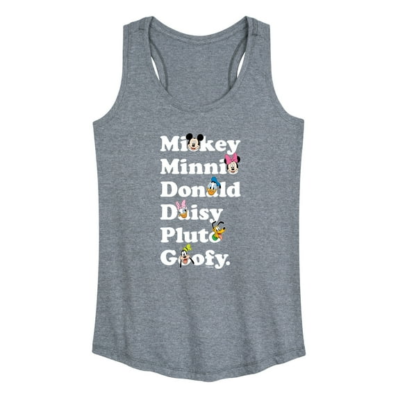 Mickey & Friends - Mickey Friends Character List - Women's Racerback Tank Top
