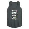 thumbnail image 1 of Mickey & Friends - Mickey Friends Character List - Women's Racerback Tank Top, 1 of 5