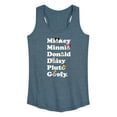 thumbnail image 1 of Mickey & Friends - Mickey Friends Character List - Women's Racerback Tank Top, 1 of 5