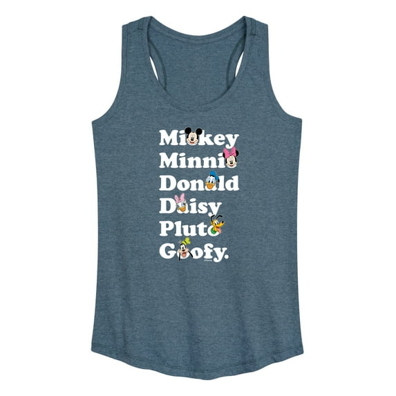 Mickey & Friends - Mickey Friends Character List - Women's Racerback Tank Top