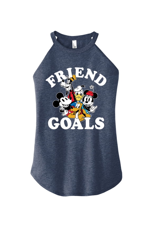 Mickey & Friends - Mickey & Friends Friend Goals - Juniors High Neck Tank Top
