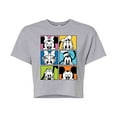 thumbnail image 1 of Mickey & Friends - Mickey Friends Grid - Juniors Cropped Cotton Blend T-Shirt, 1 of 5