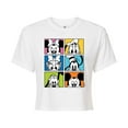 thumbnail image 1 of Mickey & Friends - Mickey Friends Grid - Juniors Cropped Cotton Blend T-Shirt, 1 of 5