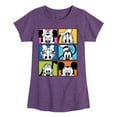 thumbnail image 1 of Mickey & Friends - Mickey Friends Grid - Toddler And Youth Girls Short Sleeve Graphic T-Shirt, 1 of 5
