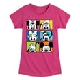 thumbnail image 1 of Mickey & Friends - Mickey Friends Grid - Toddler And Youth Girls Short Sleeve Graphic T-Shirt, 1 of 5