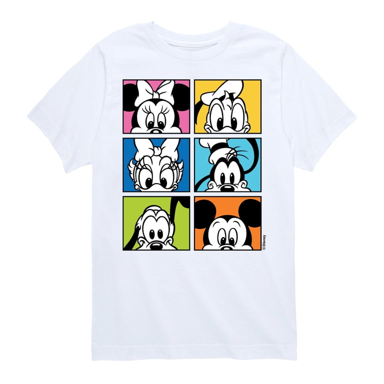 Mickey & Friends - Mickey Friends Grid - Toddler And Youth Short