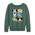 thumbnail image 1 of Mickey & Friends - Mickey Friends Grid - Women's Lightweight French Terry Long Sleeve Shirt, 1 of 5