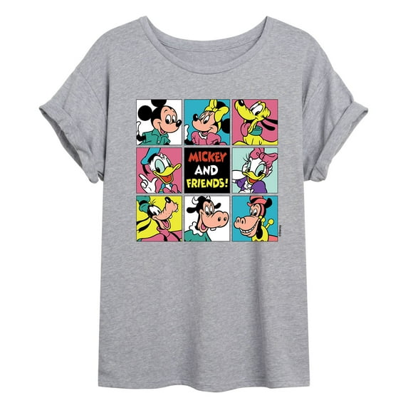 Mickey & Friends - Mickey & Friends Grid - Women's Oversized T-Shirt