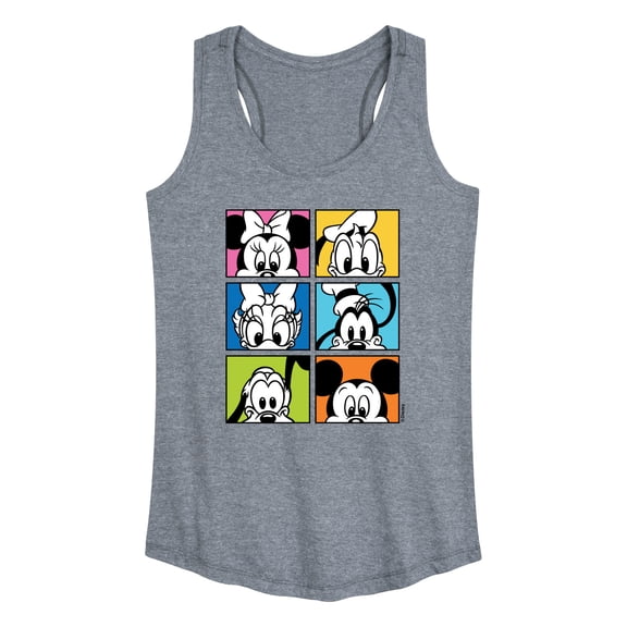 Mickey & Friends - Mickey Friends Grid - Women's Racerback Tank Top