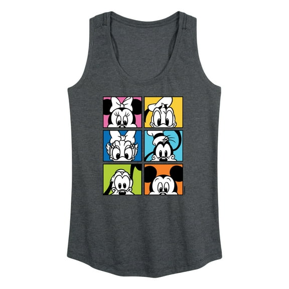 Mickey & Friends - Mickey Friends Grid - Women's Racerback Tank Top
