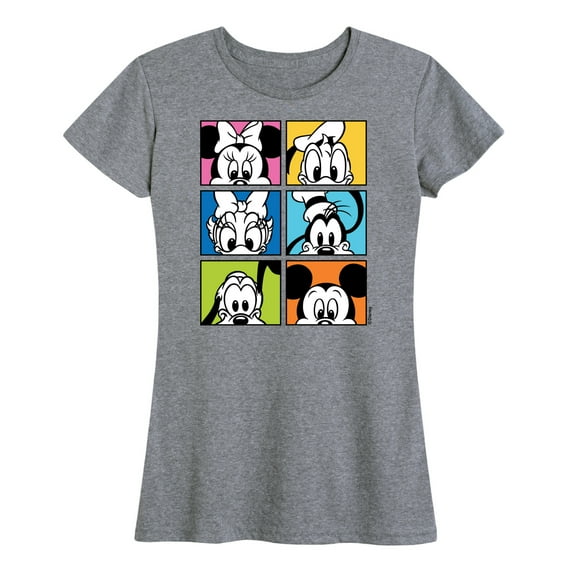 Mickey & Friends - Mickey Friends Grid - Women's Short Sleeve Graphic T-Shirt