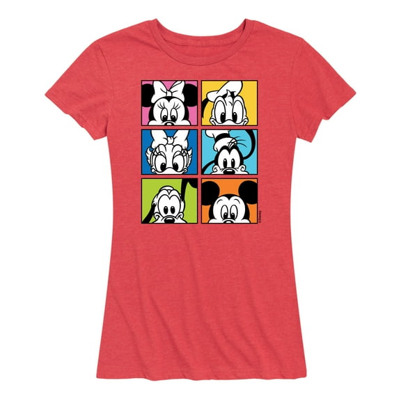 Mickey & Friends - Mickey Friends Grid - Women's Short Sleeve Graphic T-Shirt