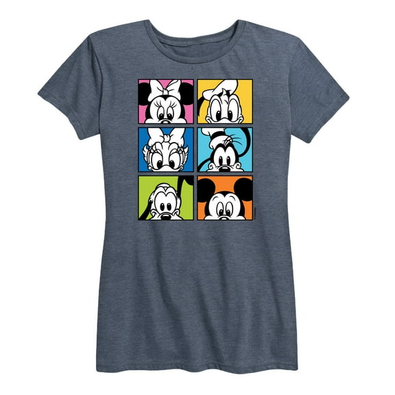 Mickey & Friends - Mickey Friends Grid - Women's Short Sleeve Graphic T-Shirt