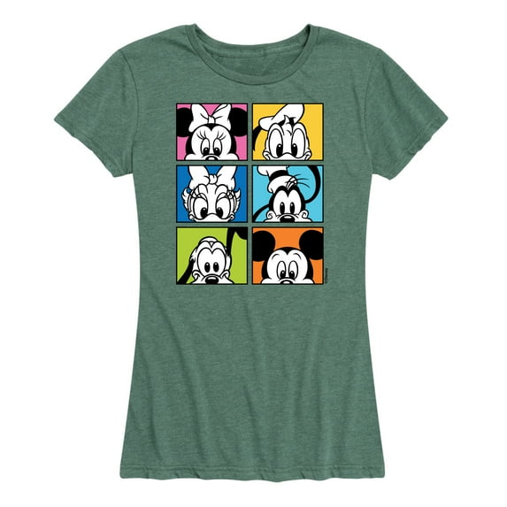Mickey & Friends - Mickey Friends Grid - Women's Short Sleeve Graphic T-Shirt