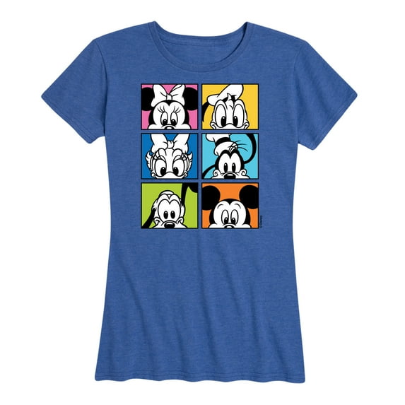 Mickey & Friends - Mickey Friends Grid - Women's Short Sleeve Graphic T-Shirt