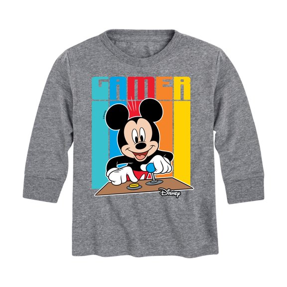 Mickey & Friends - Mickey Gamer - Toddler And Youth Long Sleeve Graphic T-Shirt