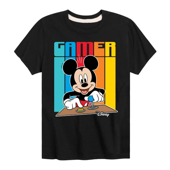 Mickey & Friends - Mickey Gamer - Toddler And Youth Short Sleeve Graphic T-Shirt