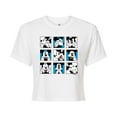 thumbnail image 1 of Mickey & Friends - Mickey Grid - Juniors Cropped Cotton Blend T-Shirt, 1 of 5