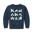 thumbnail image 1 of Mickey & Friends - Mickey Grid - Toddler And Youth Crewneck Fleece Sweatshirt, 1 of 5