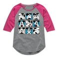 thumbnail image 1 of Mickey & Friends - Mickey Grid - Toddler And Youth Girls Raglan Graphic T-Shirt, 1 of 4
